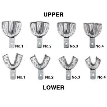 GDC Impression Tray Dentulous Perforated Kit Set of 8 (ITRLDPP8)