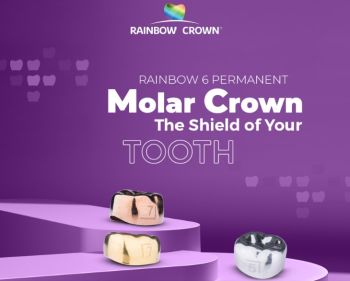 Rainbow Permanent Lower Left Molar crowns