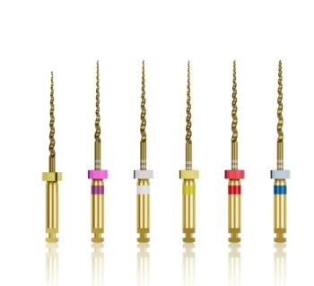 Waldent Premium Taper Gold Rotary Files - 21mm