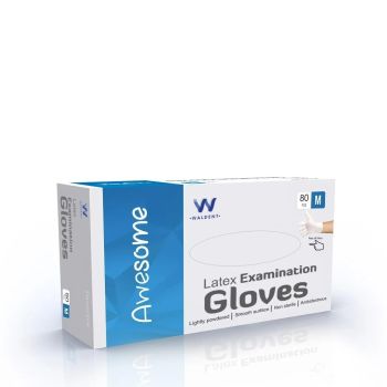 Waldent Latex Examination Gloves - Medium